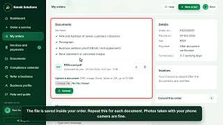 Details Client Portal Guide 3: Upload your documents (English) Guide
