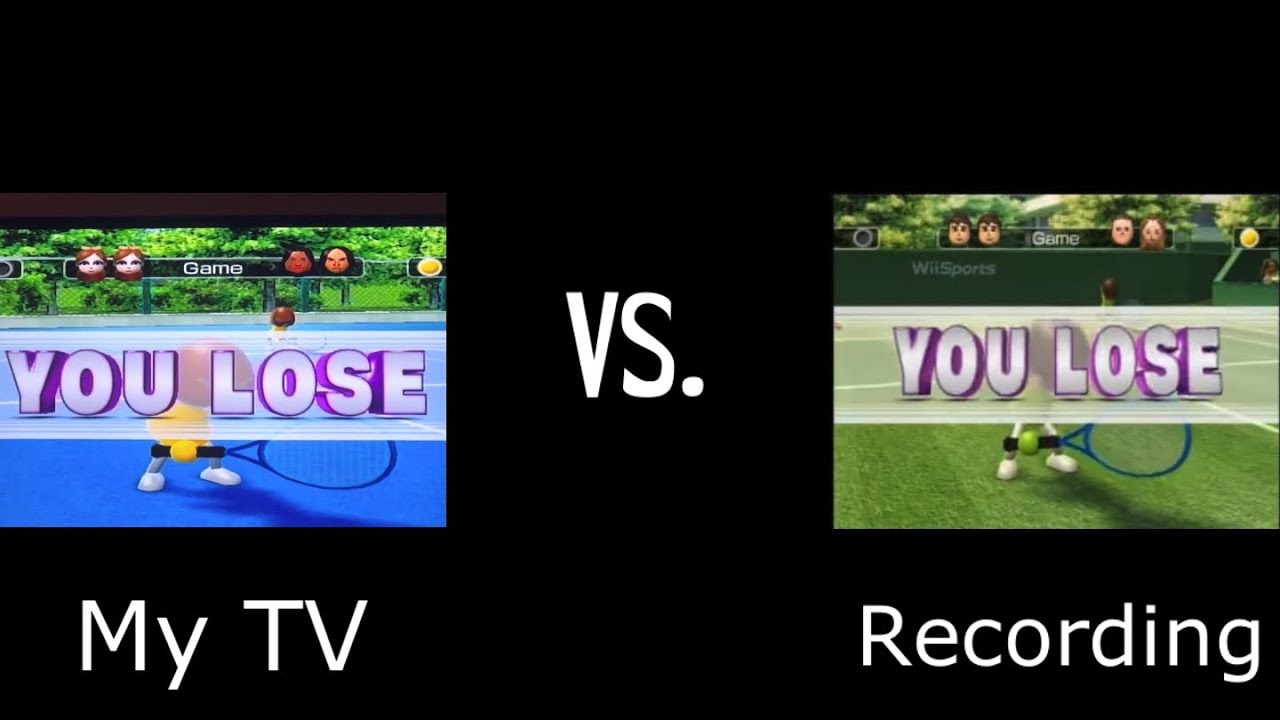 You Lose! Wii Sports (My TV VS. Recording) YouTube