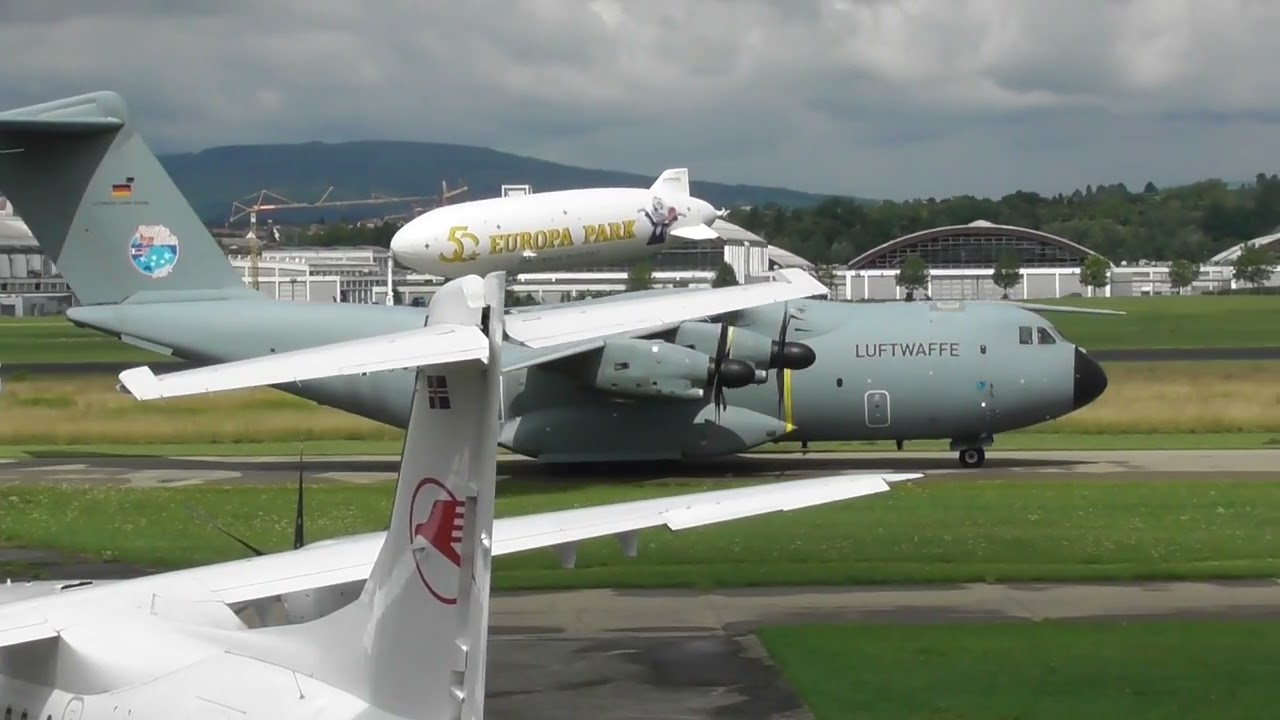 German Air Force A400M at Friedrichshafen Airport