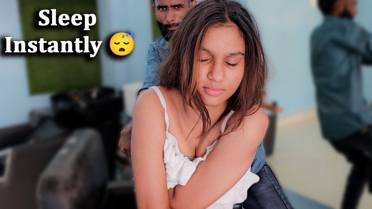 Sleep ASMR 😴 Indian Head Massage for Beautiful Girl | Asmr Champi