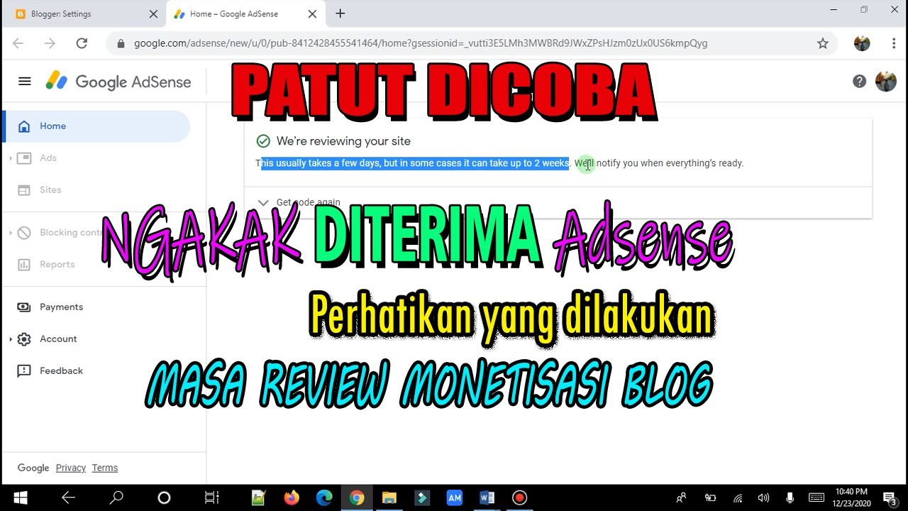 Rahasia Diterima Google AdSense: Panduan Lengkap untuk Blogger Pemula hingga Mahir