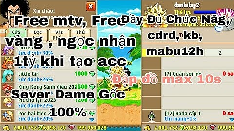 Nro Lậu Mới | Hot Hot Hot - Sever Free 1tỷ vàng, hồng ngọc, Mở thành Viên free, Dame Gốc Cây
