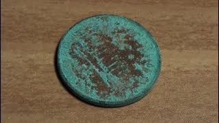 PENNY IN ACETONE!! 😈🪙 #2 ~ #CoinCleaning! #Fun! #CoinCollecting! #Acetone #Restoration #NoVinegar!!