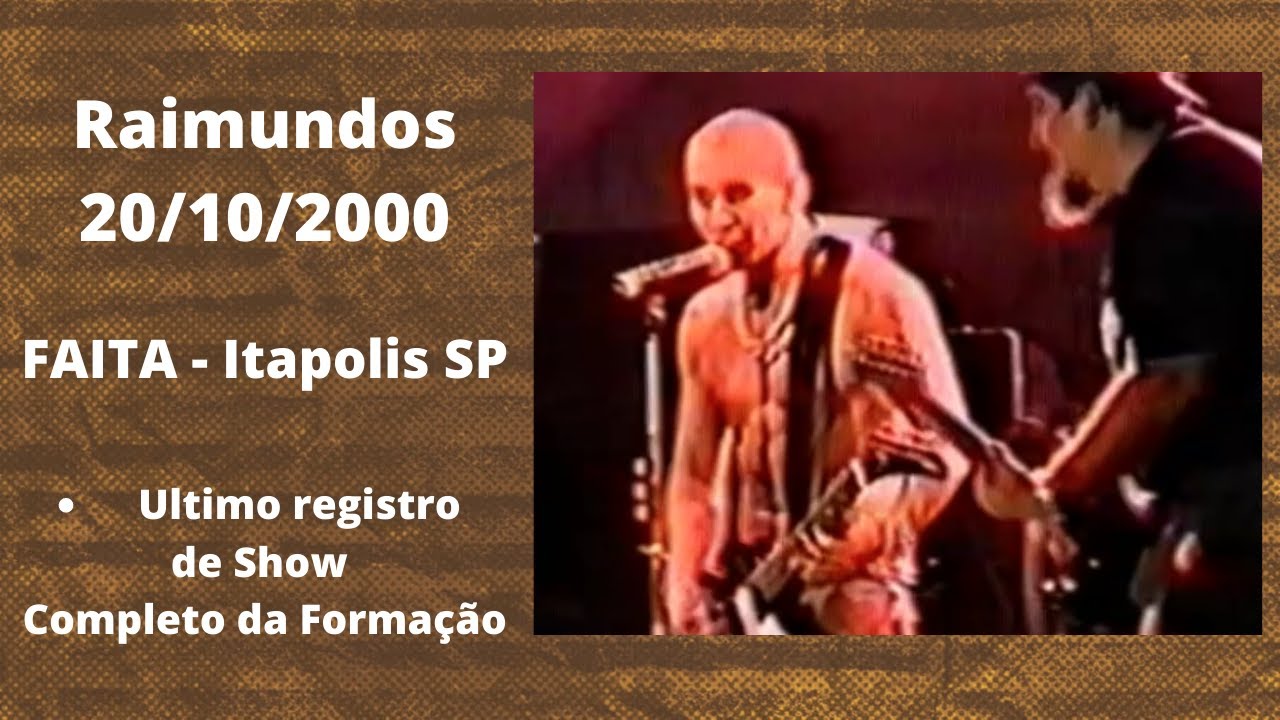 Me Lambe Raimundos Raimundos - Me Lambe (FAITA - Itapolis SP - 20/10/2000) - YouTube