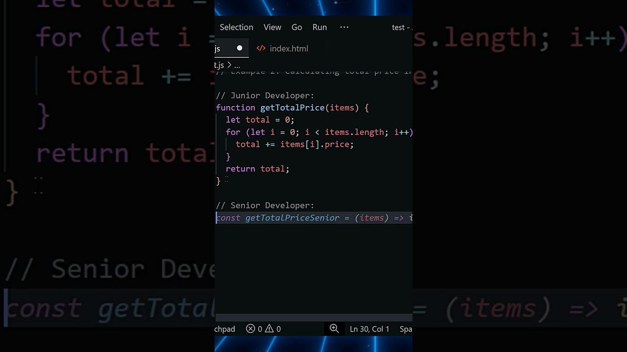 Junior 👶 vs Senior 👴: The Evolution of Code