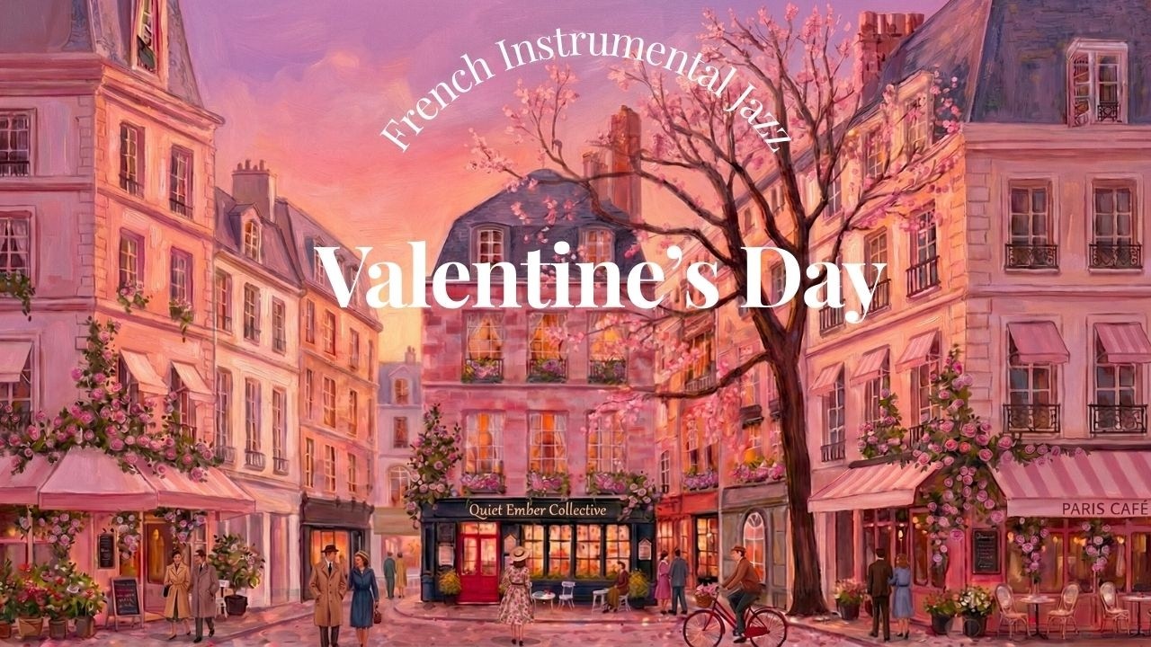 Атмосфера Paris Café 💕 Французский Инструментальный Джаз | День святого Валентина