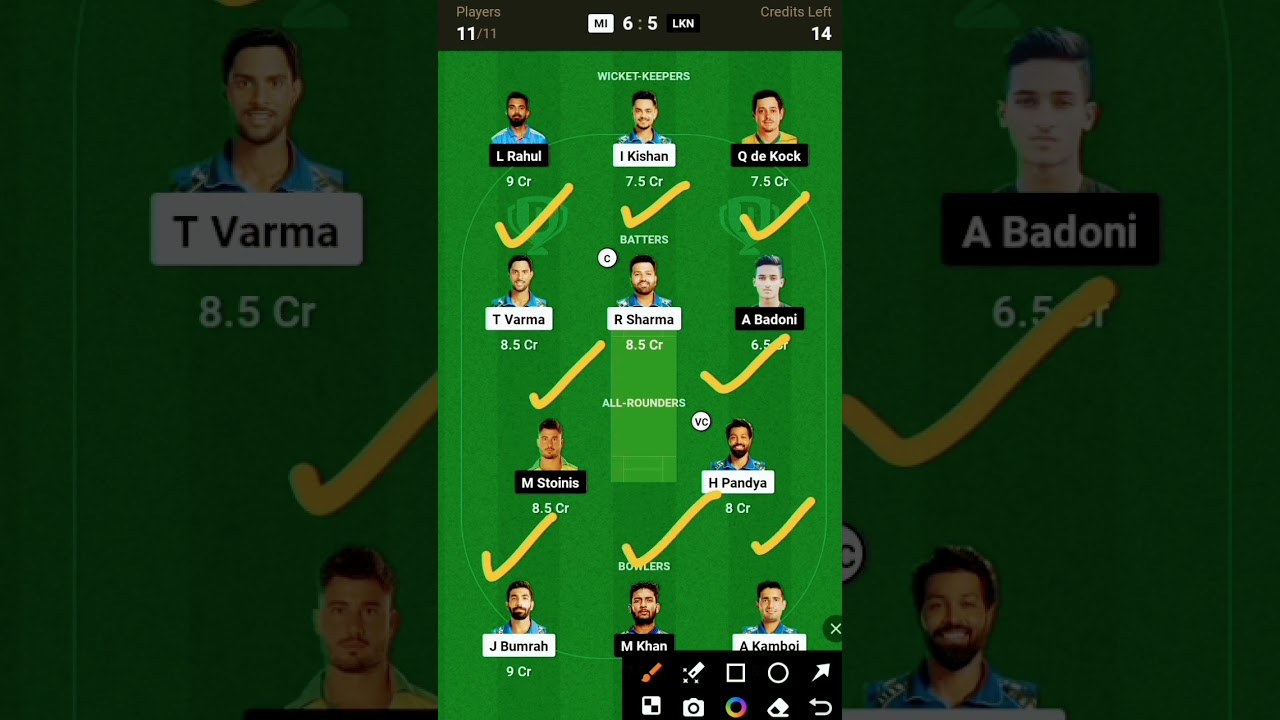 MI vs LKN Dream11 Team Prediction | MI vs LKN Dream11 Team | MI vs LKN Pitch Report