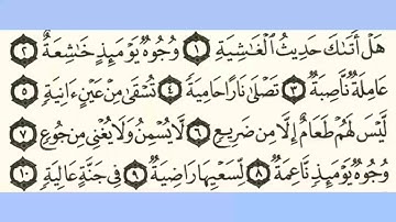 088 سورة الغاشية بصوت الشيخ محمود على البنا مع قراءة الآيات