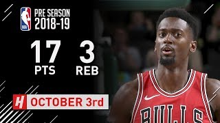 Bobby Portis Full Highlights Bulls vs Bucks - 2018.10.03 - 17 Pts, 3 Rebounds!