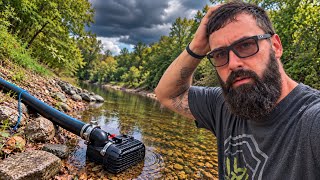We Need A PERMIT To Pump Our Creek?!