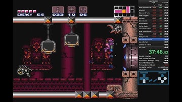 Super Metroid -- Gold segment, LN Escape in 1:46
