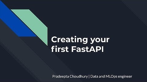 create your first FastAPI