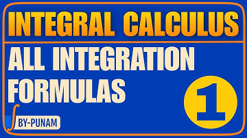 All Integration Formulas| Solved examples | ONE SHOT VIDEO | GATE STATISTICS | Statistics by Punam |