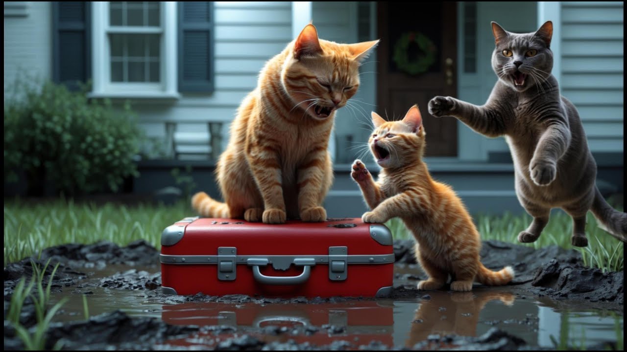 Kick Out Cat Cat Story:Mama Cat and Kitten Kicked Out for Not Paying Rent–A ...