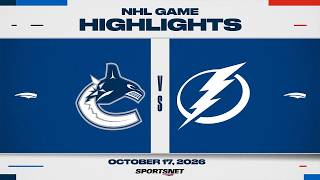 NHL Highlights | Canucks vs. Lightning - October 17, 2026