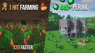 3 MUST Have Farms for your Survival World (GUNPOWDER, EMERALDS + WOOL & FOOD)