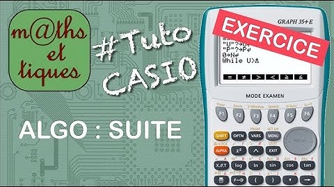 EXERCICE : Calculer des termes d