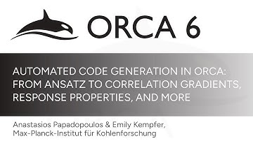 Automated Code Generation in ORCA: AGE - ORCA 6 Release Event - 7
