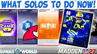 Details MADDEN 27 ULTIMATE TEAM BEST SOLOS TO COMPLETE FOR MUT COINS AND 85+ OVR ELITE REWARDS!!! Guide