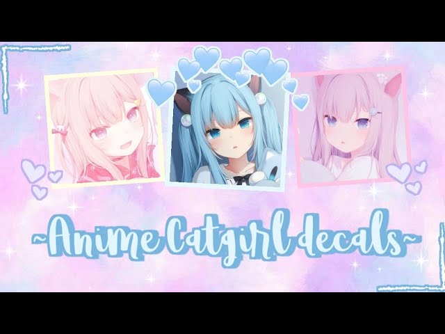 Cute aesthetic anime profile picture with a catgirl