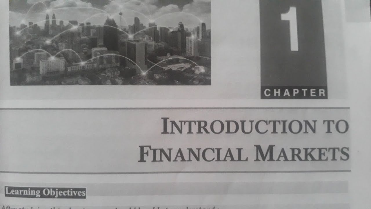 Introduction to financial markets bcom 5th semester full explanation in
