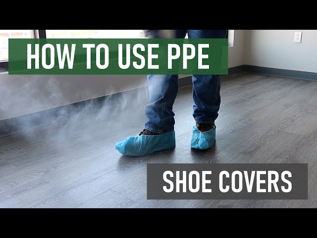 Blue Booties Shoe Covers [How to Use PPE] 
