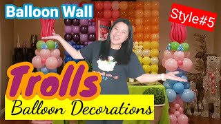 TROLLS BALLOON DECORATIONS | TROLLS Balloon Wall | #BorderBalloons73