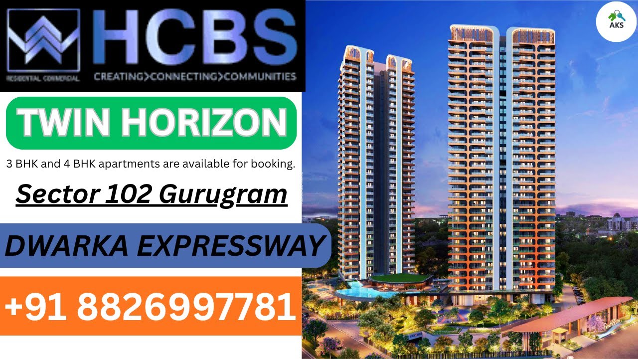 New Launch – HCBS TWIN HORIZON Sector 102 Gurgaon 8527188527 