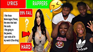 Guess the Female Rapper by their Song Lyrics | Rap Quiz 2022 | REACTION