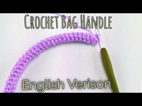 How To Crochet Spiral Cord/Bag Handle In English #crochet #spiralcord  #baghandle #English
