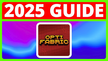 How To Download And Install OptiFabric For Minecraft Java In 2025 | OptiFine Alternative