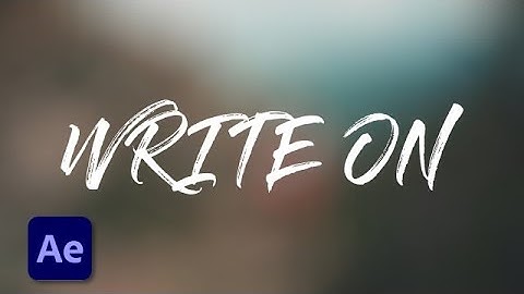 Handwriting Text Effect Animation Tutorial in After Effects | Write On Effect [Hindi]