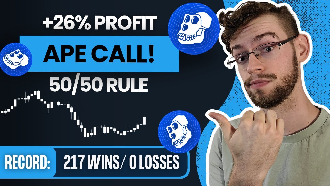 Apecoin 26% PROFIT Signal! (The 50/50 Rule Explained) | APE Price Prediction
