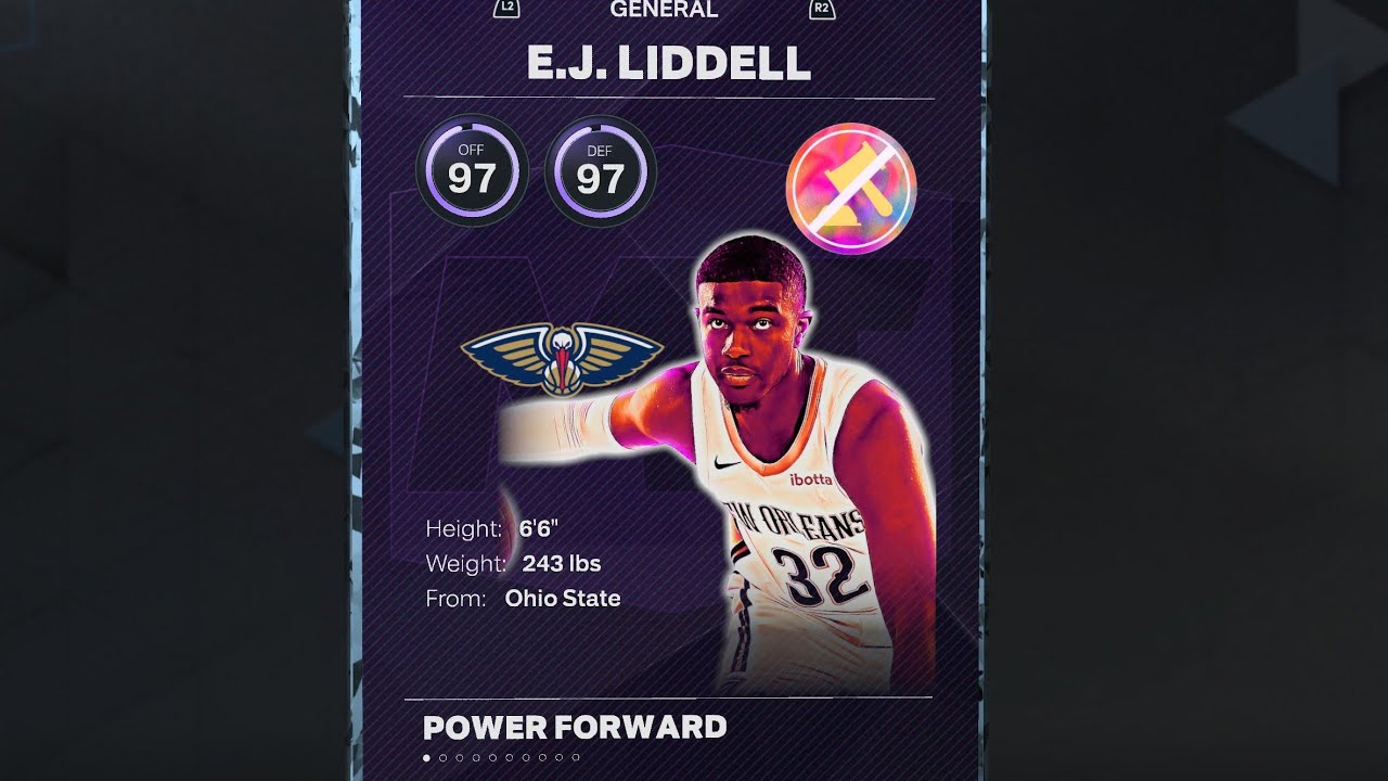 NBA 2K23 OHIO STATE ALUMNI E.J LIDDELL "BRACKET BUSTERS CHALLENGE"