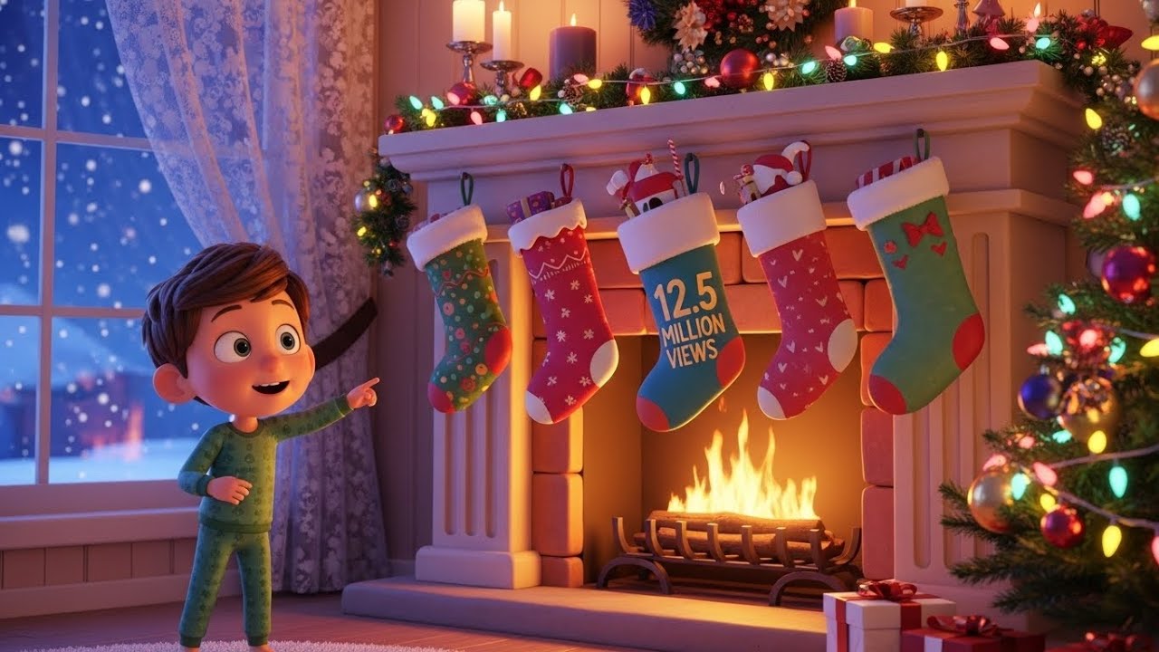 Cozy Christmas Night | Gentle Holiday Song for Kids | Sing Along