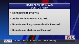 Crash shuts down US 52 North near Patterson Avenue in Winston-Salem