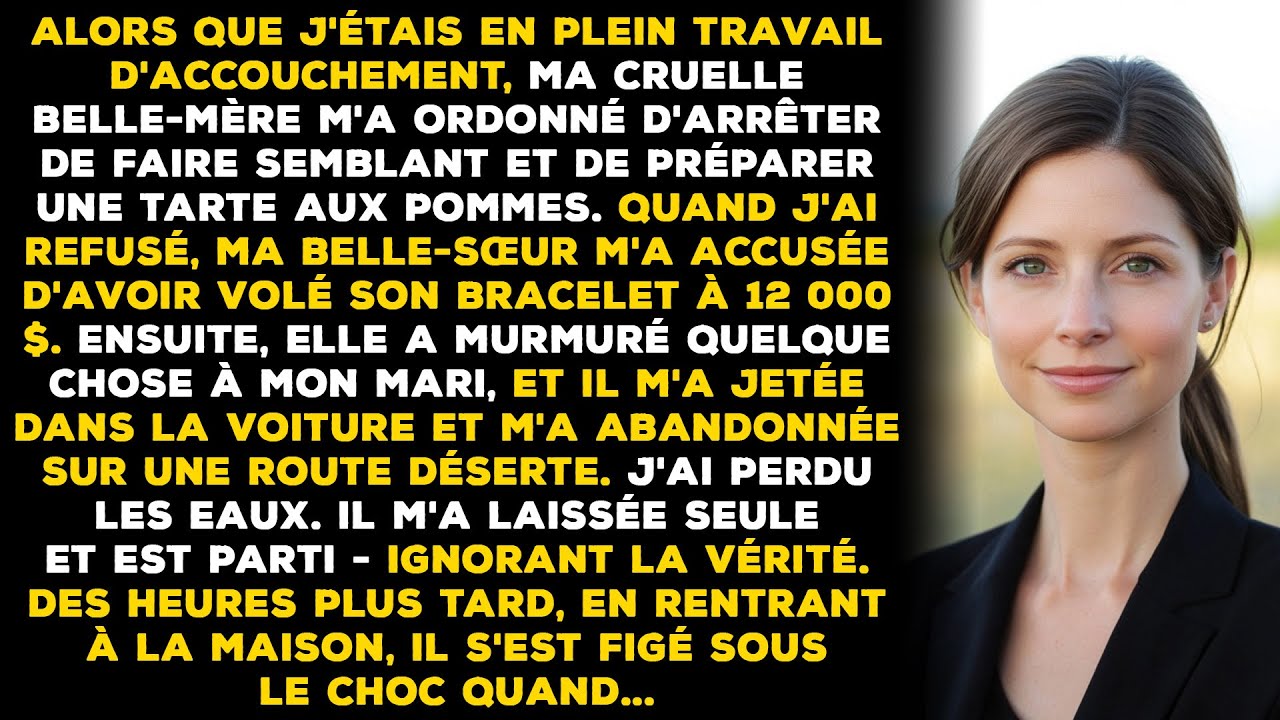 Quand j'étais en plein travail, ma cruelle belle-mère m'a ordonné d'arrêter de faire semblant et de