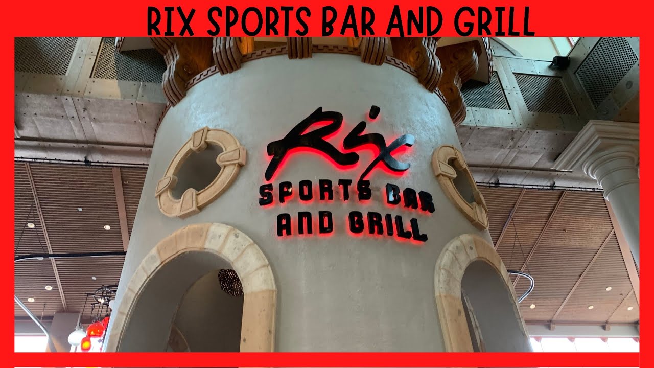 Rix Sports Bar and Grill Lunch at Disney's Coronado Springs YouTube