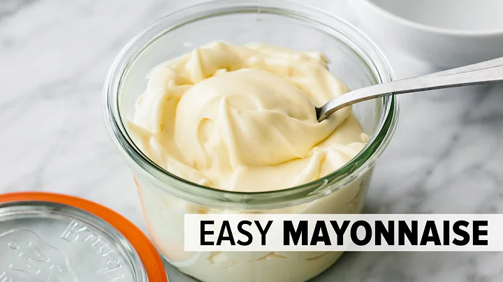HOW TO MAKE MAYONNAISE | easy mayo recipe with sti...
