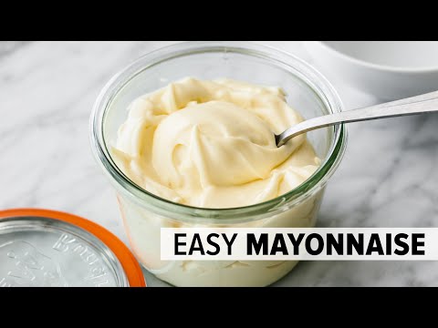 HOW TO MAKE MAYONNAISE  easy mayo recipe with stick blender