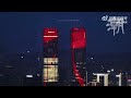 The light shows in Hangzhou Qianjiang New City resumed on Apr 18