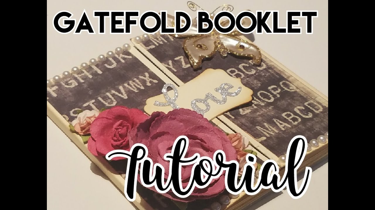 Gatefold Booklet-Card Tutorial scrapbooking tiendas
