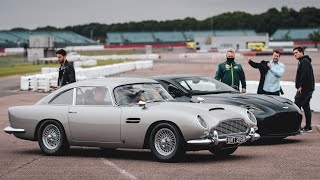 I drive James Bonds Aston Martin DB5, 007 stunt car & DBS around Silverstone | Mark Higgins HOT LAP