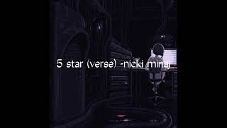 5 star (verse) - nicki minaj {sped up} Resimi