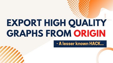 ✫ How to export high quality graphs from Origin To PowerPoint- A lesser known HACK ✫