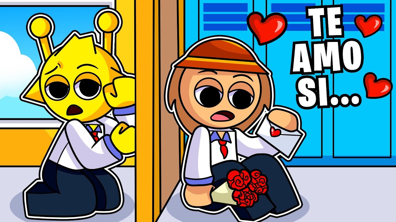 SIMON DESCUBRE A SU ADMIRADOR SECRETO en LA ESCUELA en ROBLOX! 🏫🥹INCREDIBOX SPRUNKI