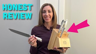 Wooden Knife Set For Kitchen Professional Chef Knives With Natural Grip