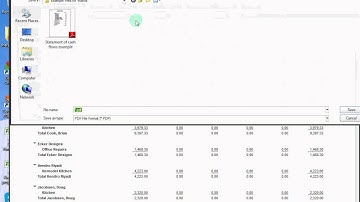 Export QuickBooks report as PDF file
