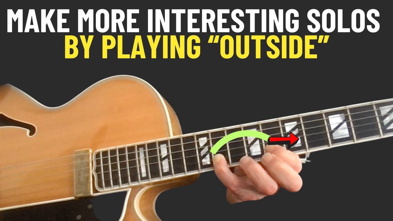 How to Play "Outside" - "Side Step" on down - Guitar lesson - Hank Garland - fast & slow (with TABS)