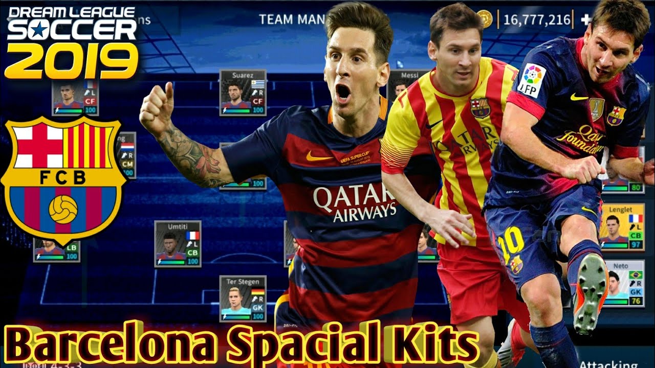 Dream League Barcelona Kit : FC Barcelona Spacial Kits || Dream League Soccer 2019  ||